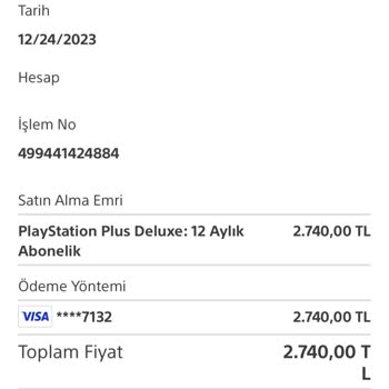 PlayStation Türkiye Sony PlayStation İptal Ve İade Lütfen