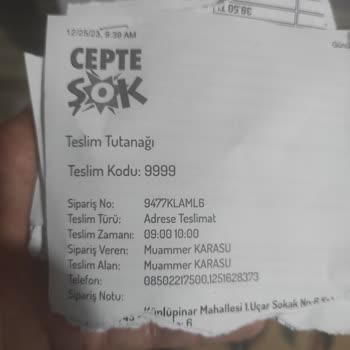 Şok Market Paket Mantar SKT Geçmiş Ürün Göndermiş