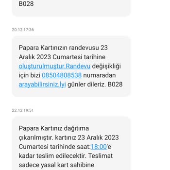 Papara Card Teslimatında Mağdurluk