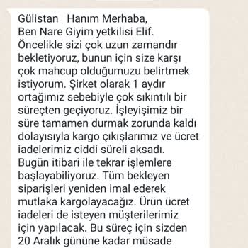 Nare Giyim Ürünleri Göndermiyor Ama Ödemeleri Alıyor