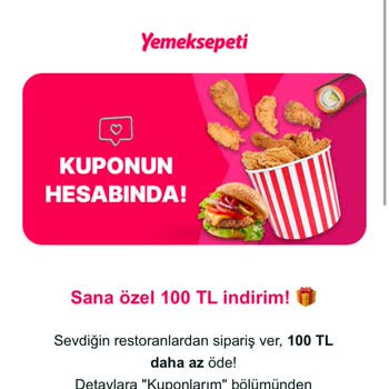 Yemek Sepeti Kupon Vermeme