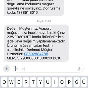 Derimod Kalite Beklentilerini Karşılamayan Ürün Ve Müşteri Memnuniyeti
