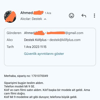 Kılıf Plus Yanlış Ürünü Gönderiyorlar, İade De Kargo Ücreti Kesiyorlar