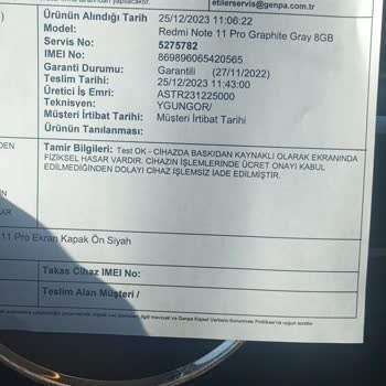 Genpa Servis Garantiyle Değil Parayla Bakar.