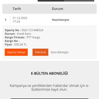 İsem Kitap Siparişim Hakkında Dönüş Sağlamıyor