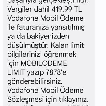 Vodafone Pay Haksız Ücret Alınması