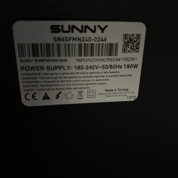 Sunny Garanti Süresi Dolmamış Televizyon