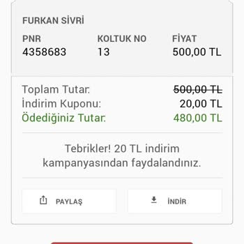 Obilet Üzerinden Aldığım Bilette Ciddi Sorunlar Yaşadım