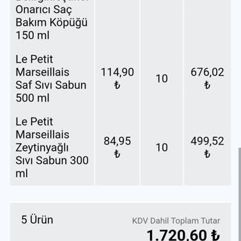 Watsons Yanlış Ürün Gönderilmesi