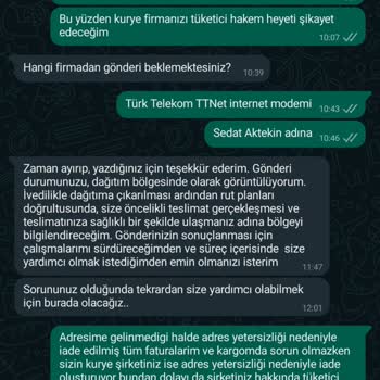 AGT Kurye (aynigunteslim.com) Kargonun Teslim Edilmemesi