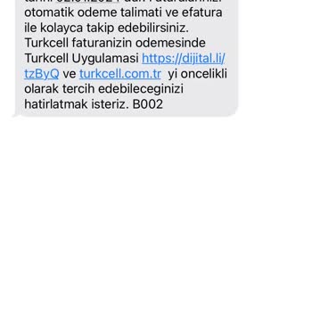 Turkcell'den Bana Ait Olmayan Hat Hakkında Fatura Mesajı Gelmesi