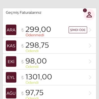 Türk Telekom Mobil Fatura Tarife Değişikliği