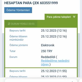 1xBet Çekim Sorunu Ve Çekim Talebi!