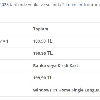 Saglamlisans.com Windows 11 Pro KEY Çalışmıyor Ve Geri Dönüş Yapılmadı