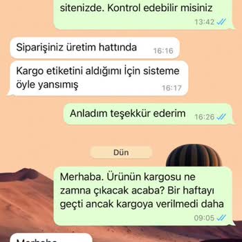 Aydart Ürünü Kargoya Vermiyor Ve Müşterileri Oyalıyor