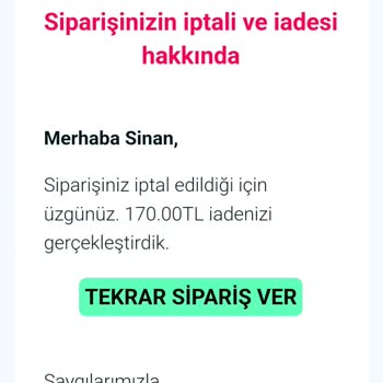 Yemek Sepeti Mazeretsiz Promosyonlu Ürün Siparişlerini İptal Ediyor