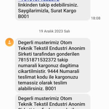 N11 Aldığım Ürün Sürat Kargo Tarafıma Teslim Edildi Dese De Ulaşmadı