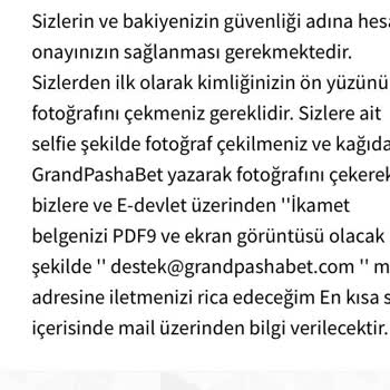 GrandPashaBet Hesabımdaki Bakiyeyi Çekemiyorum!