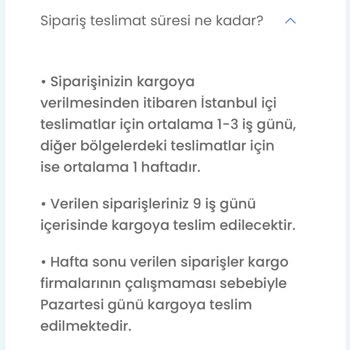 ebebek Siparişim Kargoya Verilmedi