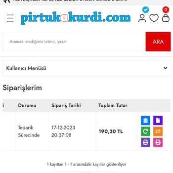 Yurtiçi Kargo Pirtukakurdi.com Kargo Teslimi Çok Gecikti