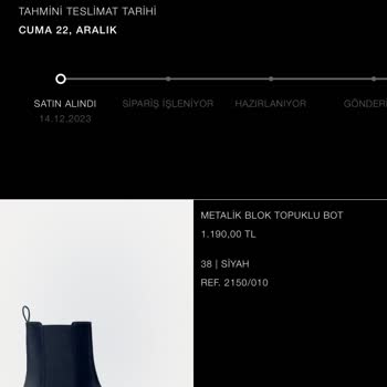 Zara Online Alışverişte Teslimat Gecikmesi
