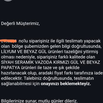 Ciceksepeti.net Müşteriyi Anlamıyor, Dinlemiyor