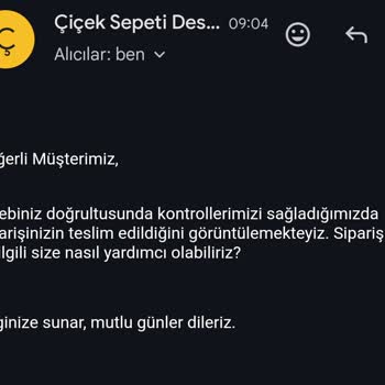 Ciceksepeti.net Müşteriyi Anlamıyor, Dinlemiyor