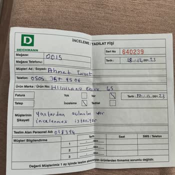Deichmann 1 Haftalık Ayakkabı Yanlardan Tabana Doğru Açıldı