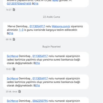 Watsons'un Beni Ena*yi Yerine Koyması