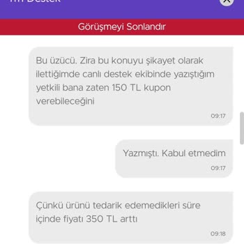 N11 Alışverişi Pişmanlıktır, Hayal Kırıklığıdır. Zararımı Karşılamıyor