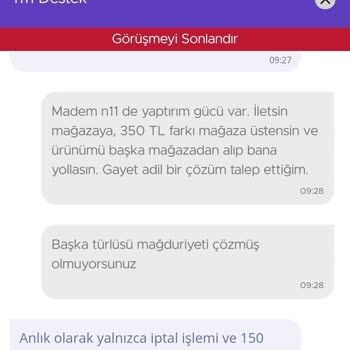 N11 Alışverişi Pişmanlıktır, Hayal Kırıklığıdır. Zararımı Karşılamıyor