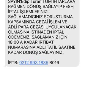 0212 993 17 46 Teter Artık Bıktık Bu Mesajlardan