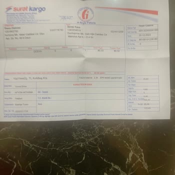 Sürat Kargo Aşırı Fiyatlı Ücret