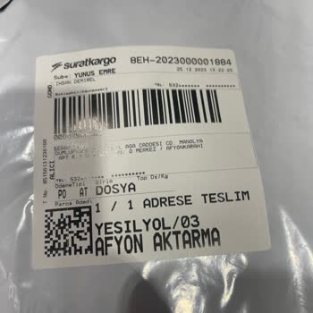 Sürat Kargo Aşırı Fiyatlı Ücret