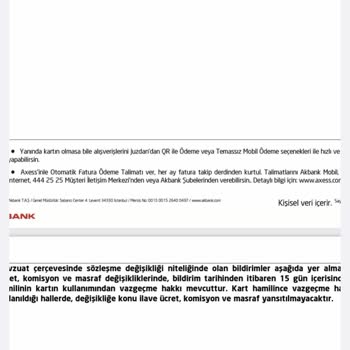 Akbank'IN Üyelik Ücret Kesintisi