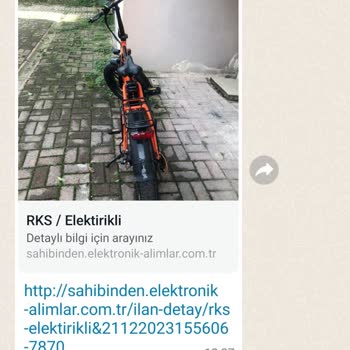 Sahibinden Elektrikli Bisiklet İlanı