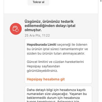 Hepsiburada Çevrimiçi Alışveriş Sitesinde Sipariş İptali Ve Fiyat Güncellemesi Sorunu