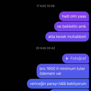 Retrovintage35 Paramı Vermeyip Engelledi