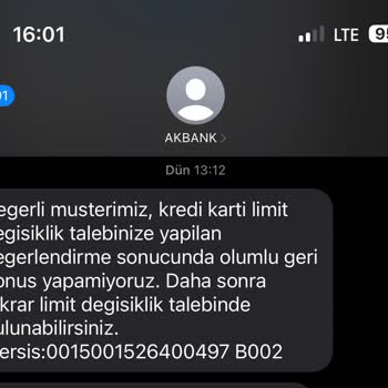 Akbank Memur Olmama Rağmen Kredimi Yükseltmiyor Şikayet