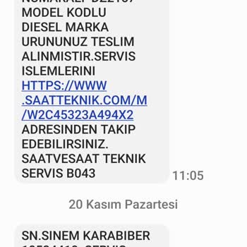 Diesel Marka Erkek Saati Devamlı Bozuluyor Ve Arkası Paslandı