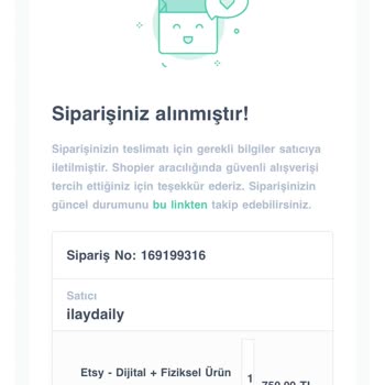 (@ilaydaiilyy) Etsy Kursu Para İade Talebi