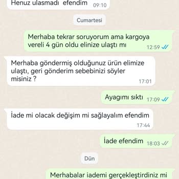 Gökçe Shoes Para İadesi Yapmıyorlar