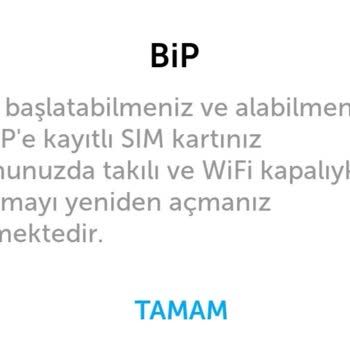 Turkcell BİP'te Sorun Var
