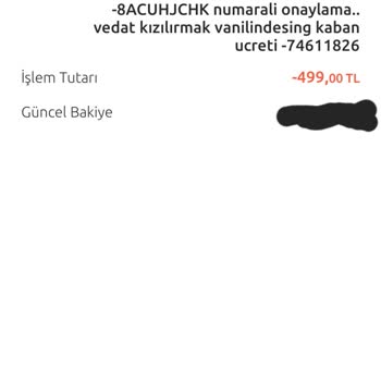 Vanilin Design Online Alışverişte Havale Sonrası Sorun Yaşadım