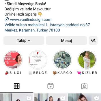 Vanilin Design Online Alışverişte Havale Sonrası Sorun Yaşadım