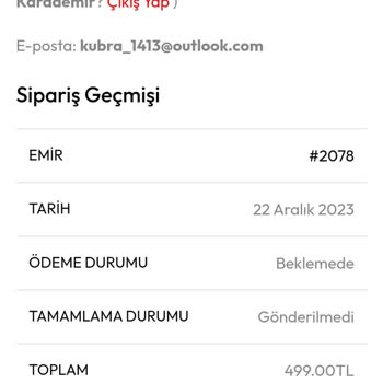 Vanilin Design Online Alışverişte Havale Sonrası Sorun Yaşadım