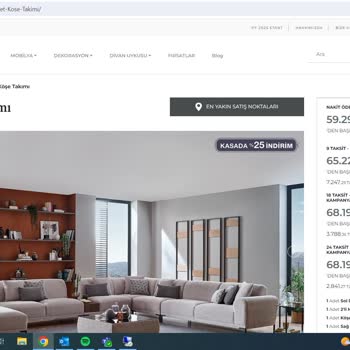 Yataş Divan Ev / Yataş / Enza Home // Market Köşe Koltuk Mağduriyeti