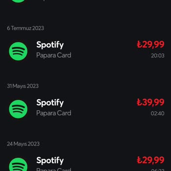 Spotify Fazla Para Çekimi