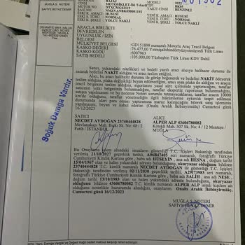 Sompo Sigorta A. Ş. Yetkililerine; Trafik Sigortasının İptali Ve İade