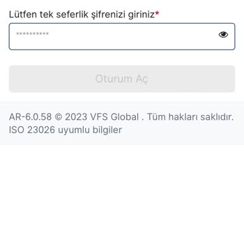 VFS Global Telefonuma Mesaj Gelmiyor